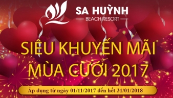 Chương trình khuyến mãi mùa cưới 2017 - Khu du lịch Sa Huỳnh
