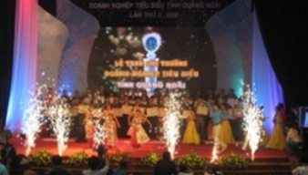 Lễ trao giải thưởng 'Doanh nghiệp tiêu biểu tỉnh Quảng Ngãi lần thứ II - 2010'