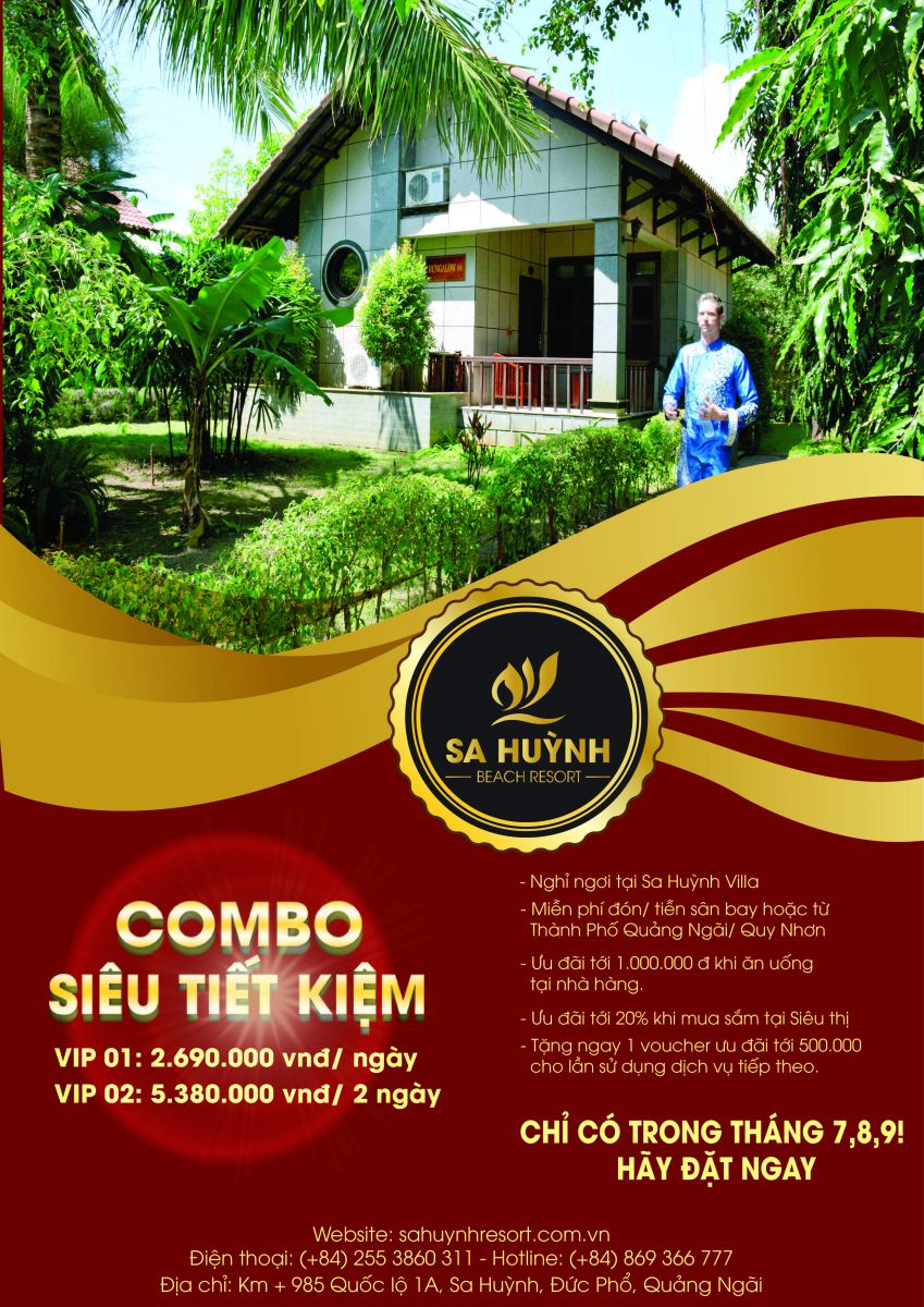 Chương trình khuyến mãi tháng 6 Khu du lịch Sa Huỳnh